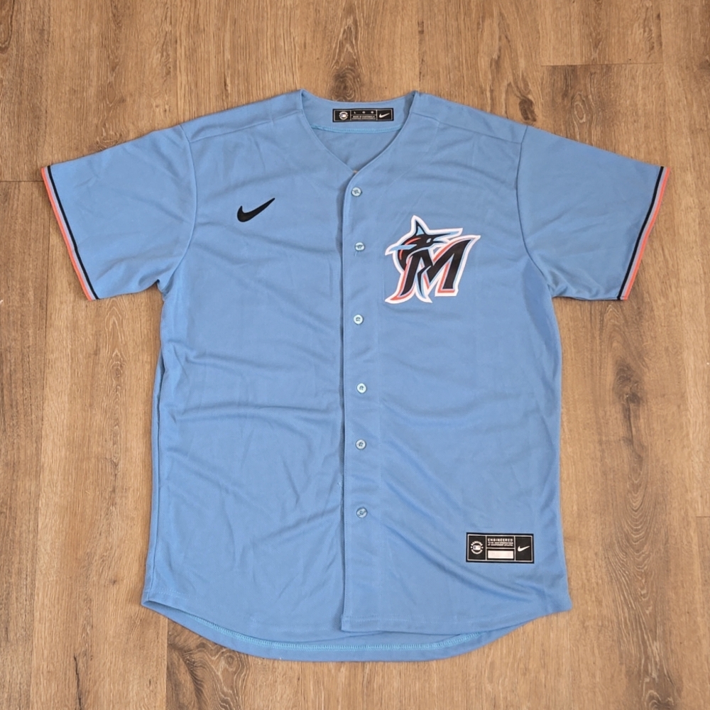 Sandy Alcantara Miami Marlins Mens L Large Stitched New